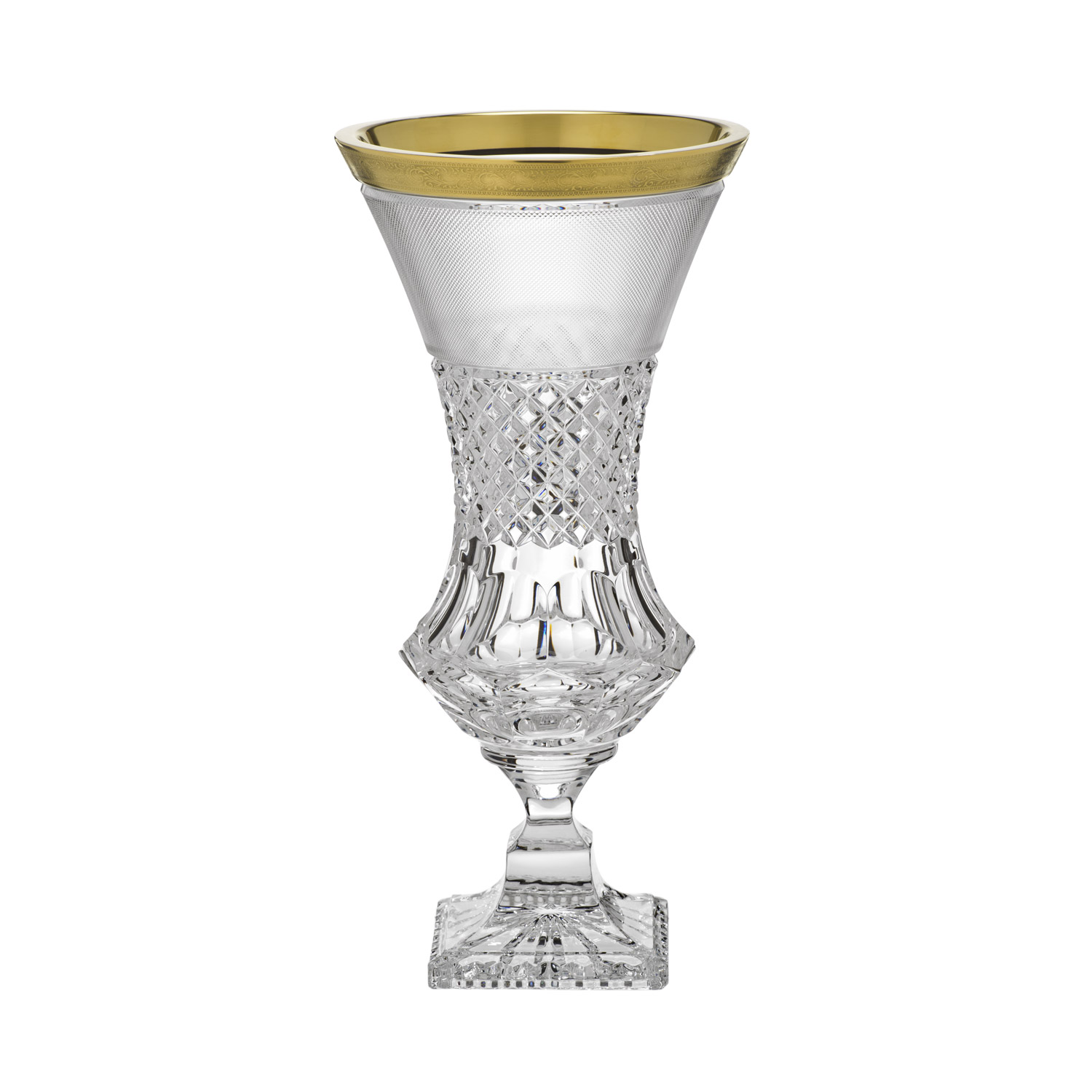 Vase Kristall Rococo clear (34 cm)