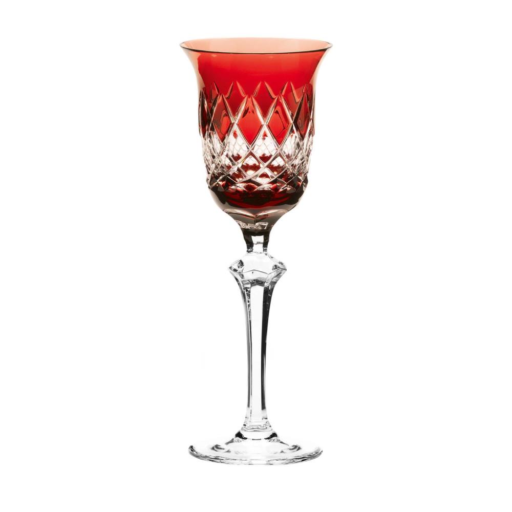 Rotweinglas Kristall Venedig rubin (23,5 cm)