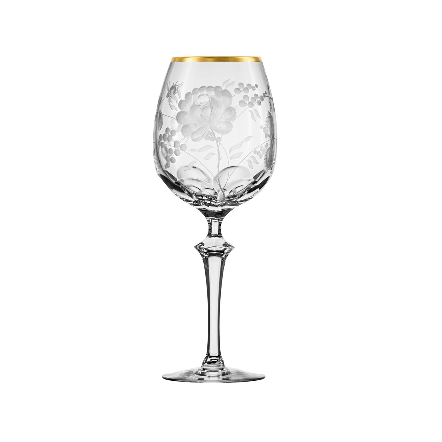 Weinglas Kristall Primerose Gold clear 25,5 cm (2.Wahl)