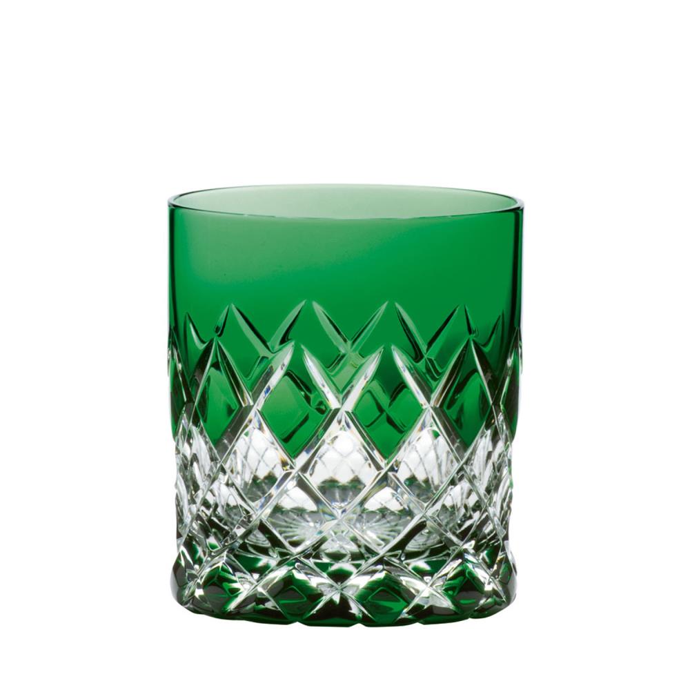 Whiskyglas Kristall Venedig smaragd (9 cm)