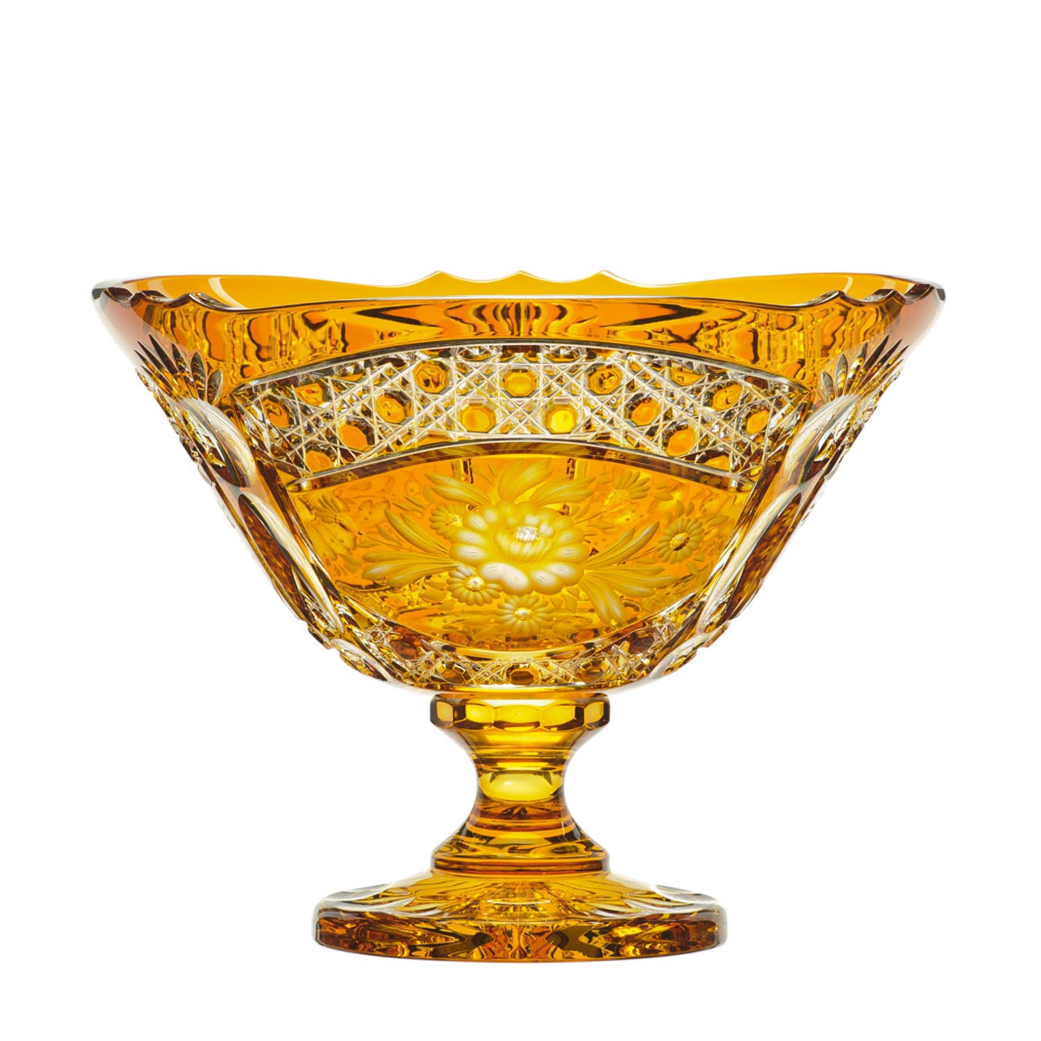 Schale Kristall Luxury amber (30 cm)