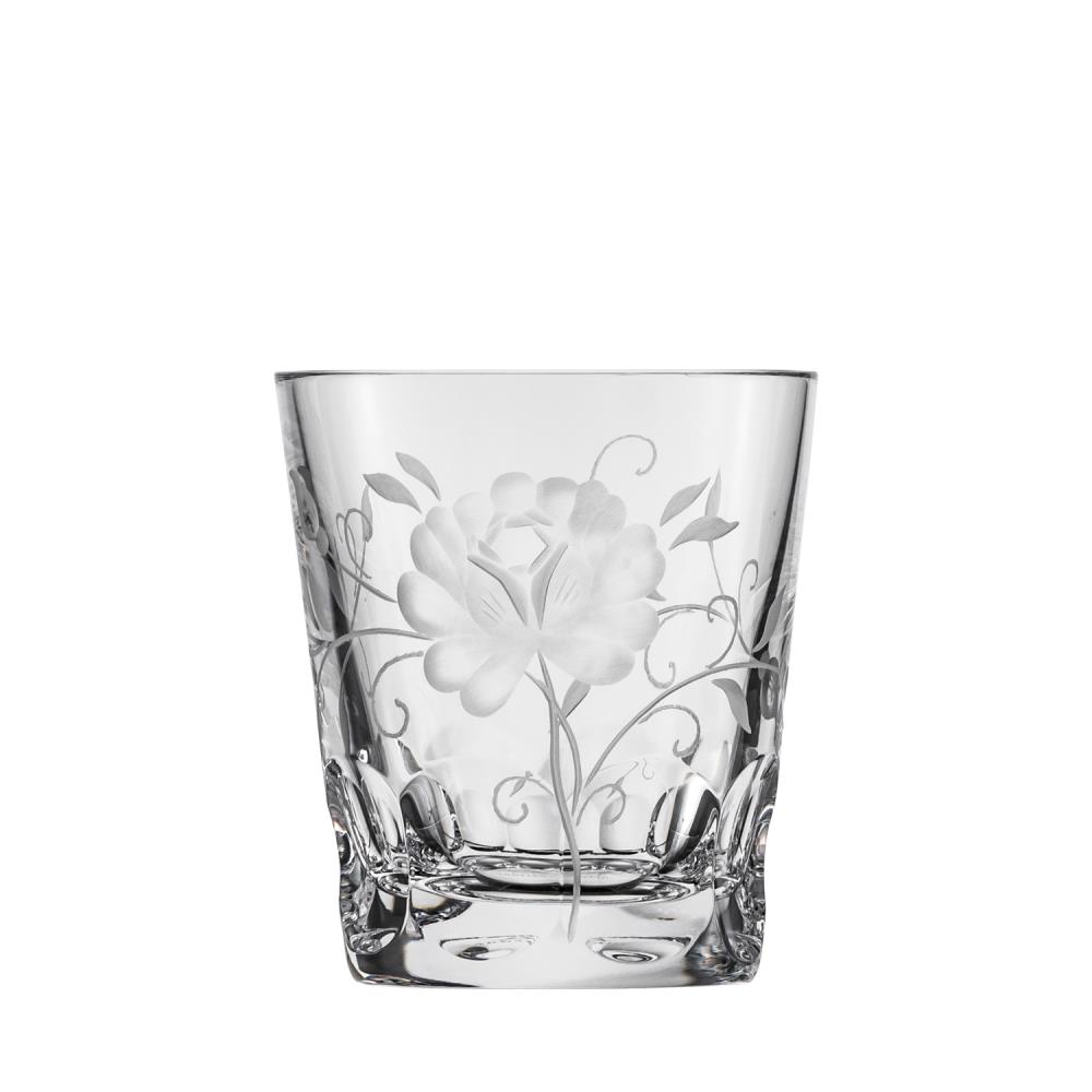 Becher Kristallglas Rose clear (8,5 cm)