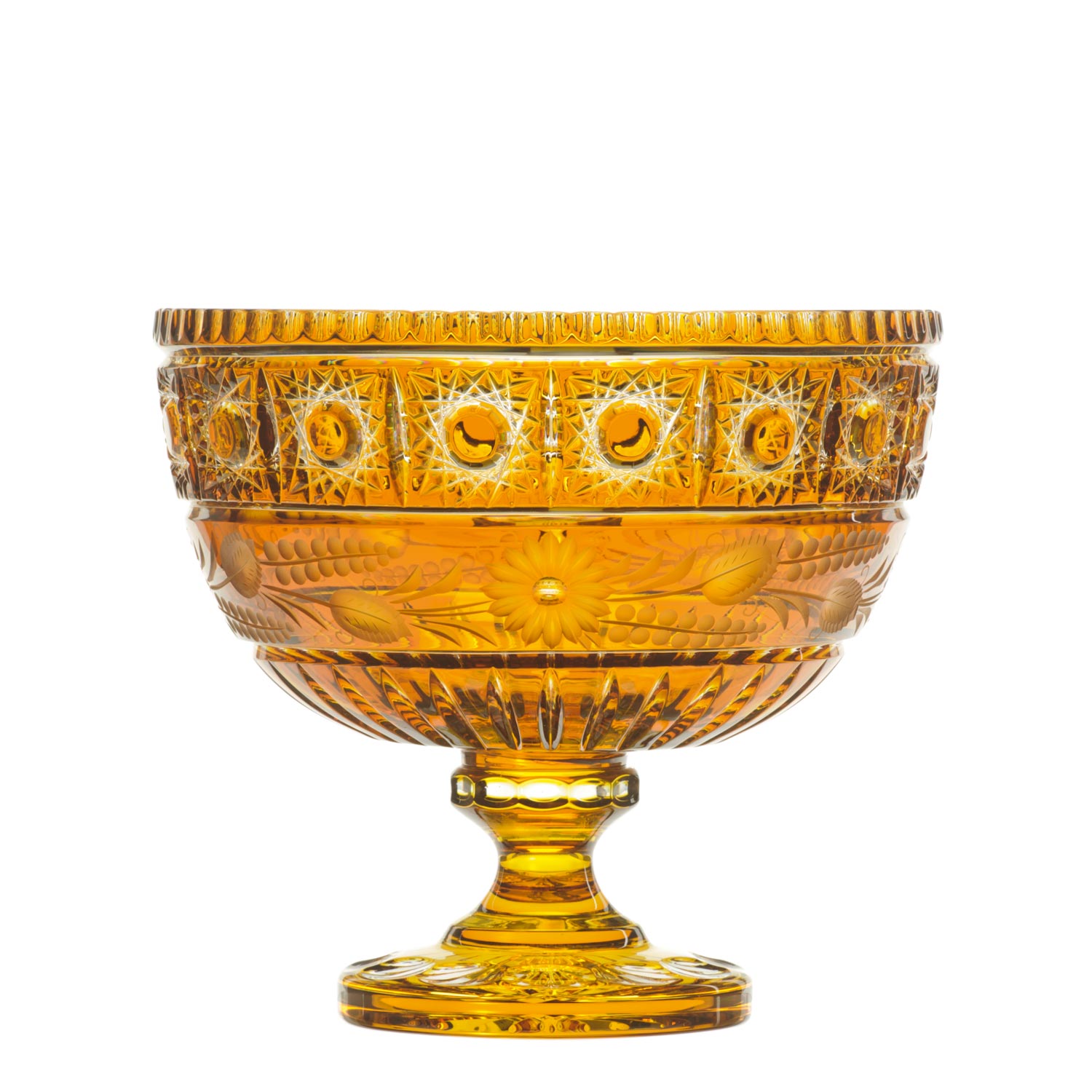 Schale Kristall Madlein amber (30cm)