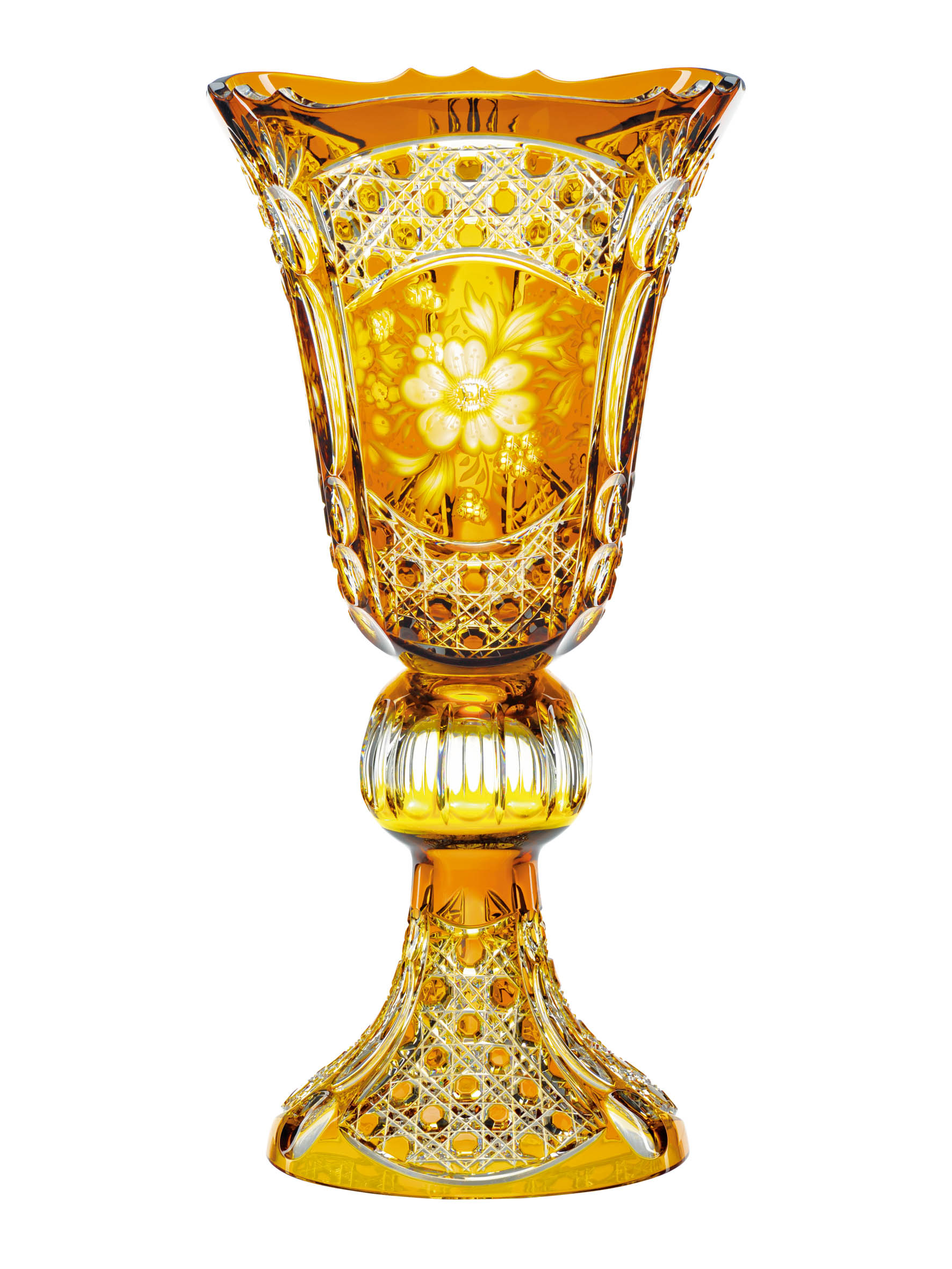 Vase Kristallglas Luxury amber (52 cm)