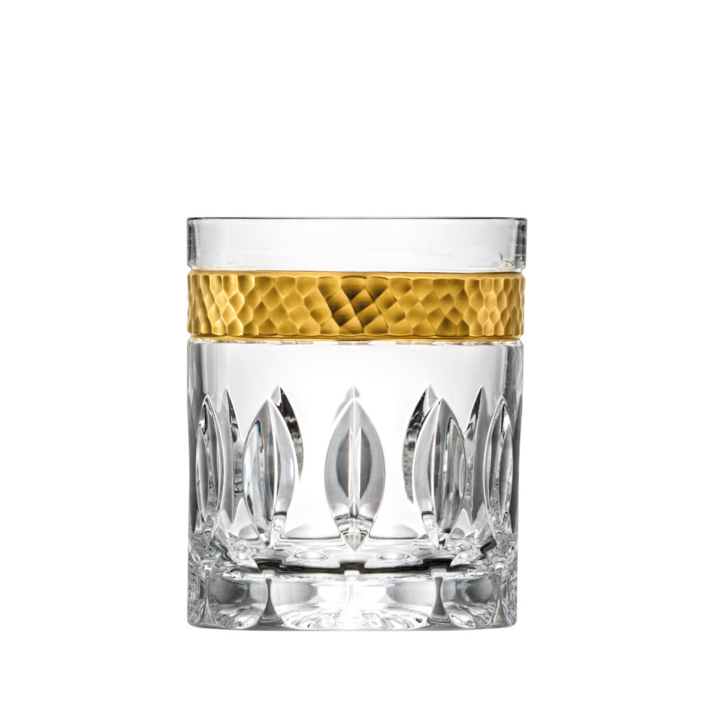 Whiskyglas Kristall Bloom Gold (10 cm)