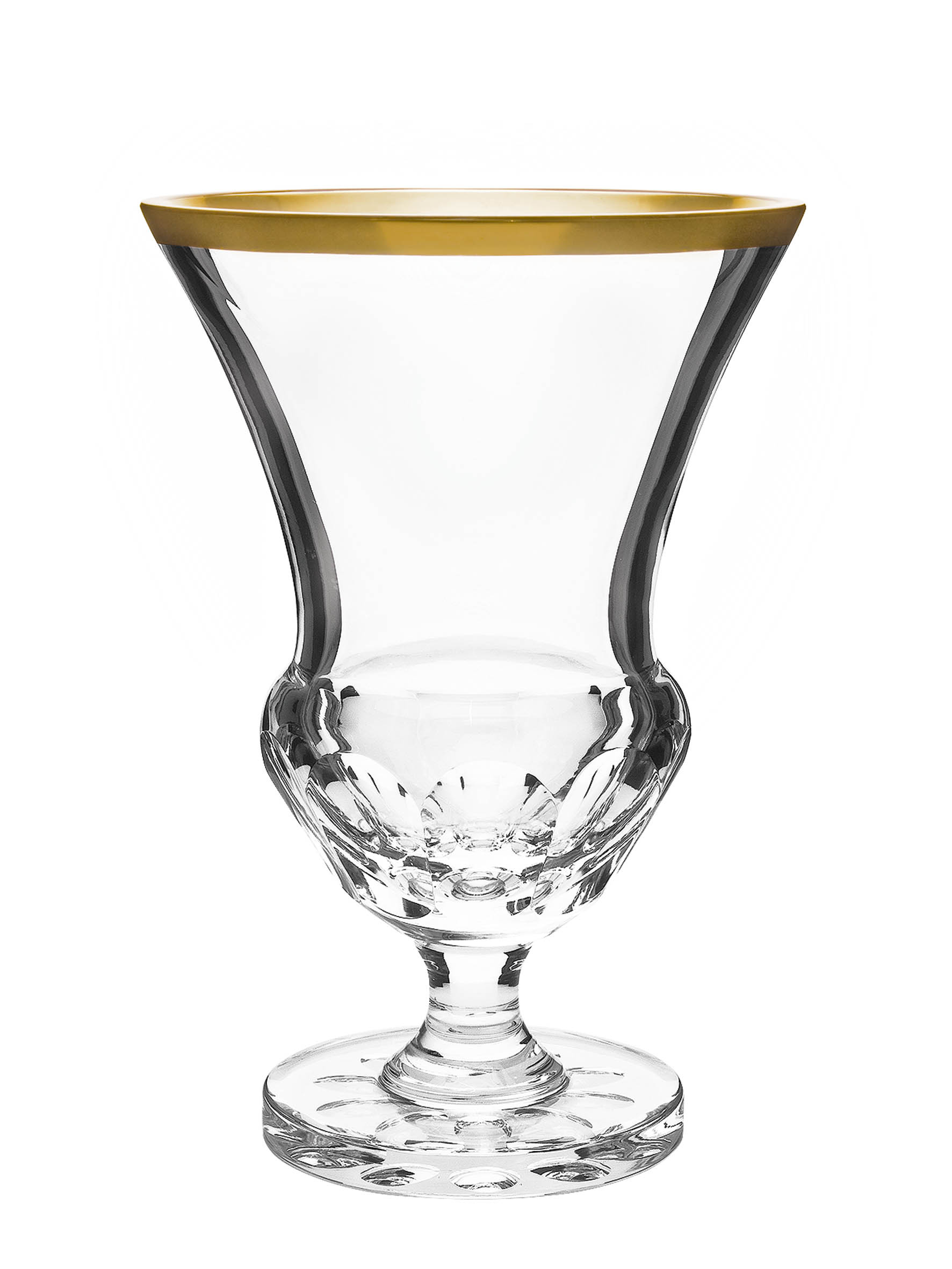 Vase Kristallglas Palais Gold clear (30 cm)
