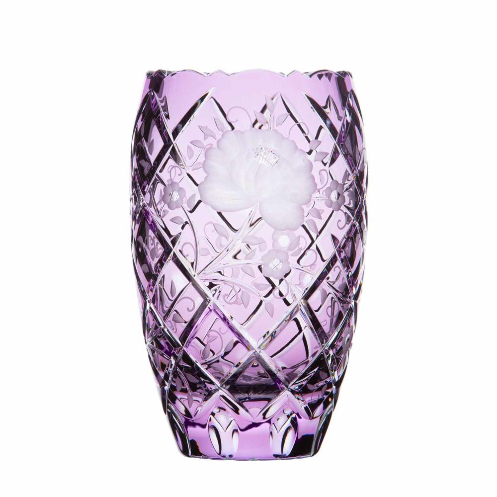 Vase Kristall Sunrose lavender (20 cm)