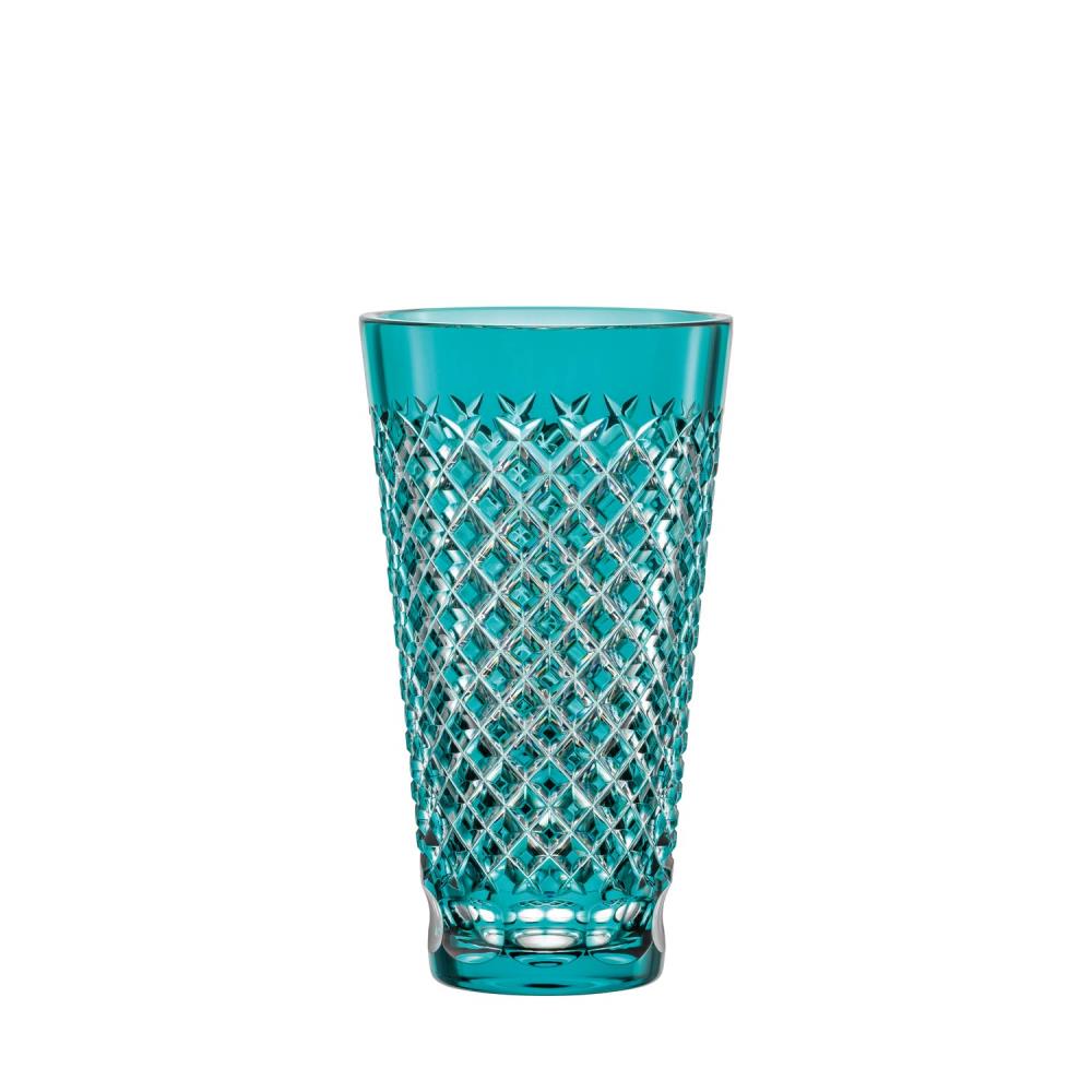 Vase Kristall Karo azur (18 cm)