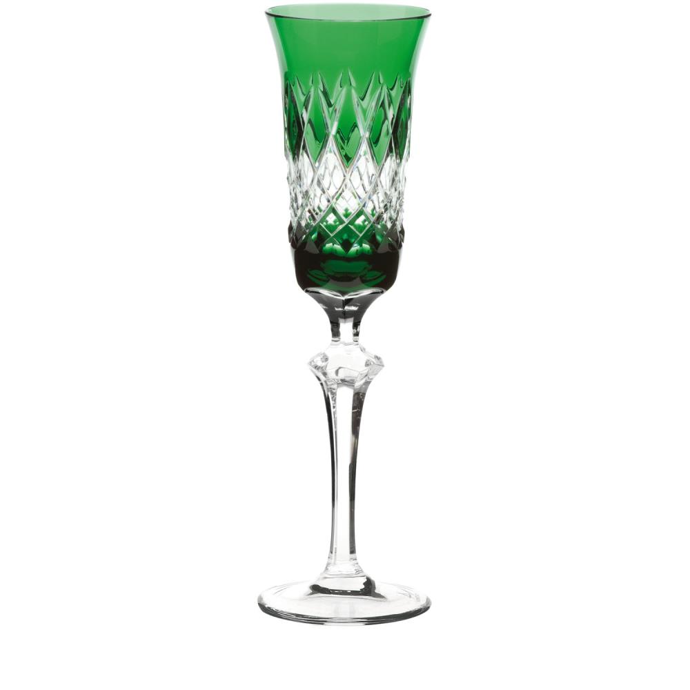 Sektglas Kristall Venedig smaragd (26,2 cm)