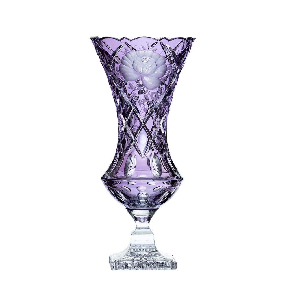Vase Kristall Sunrose lavender (34 cm)
