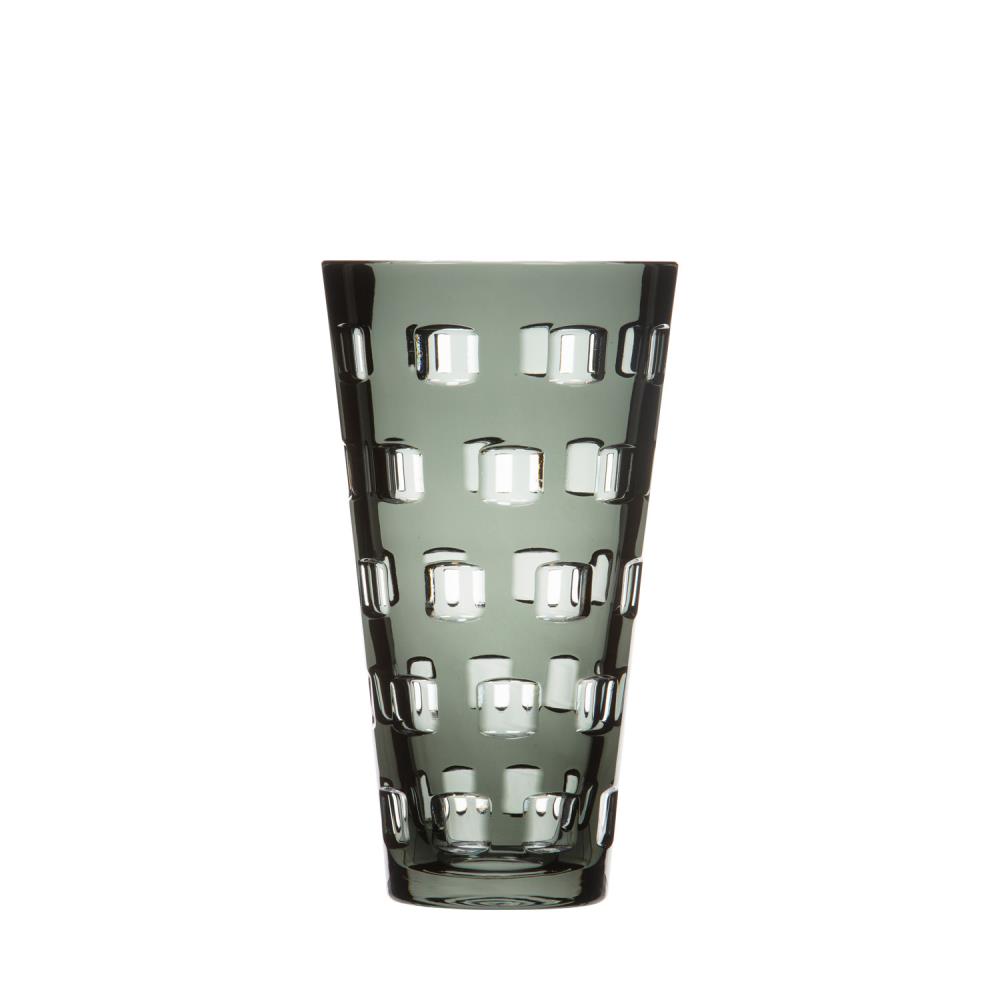 Vase Kristall Quadro grey (23 cm)