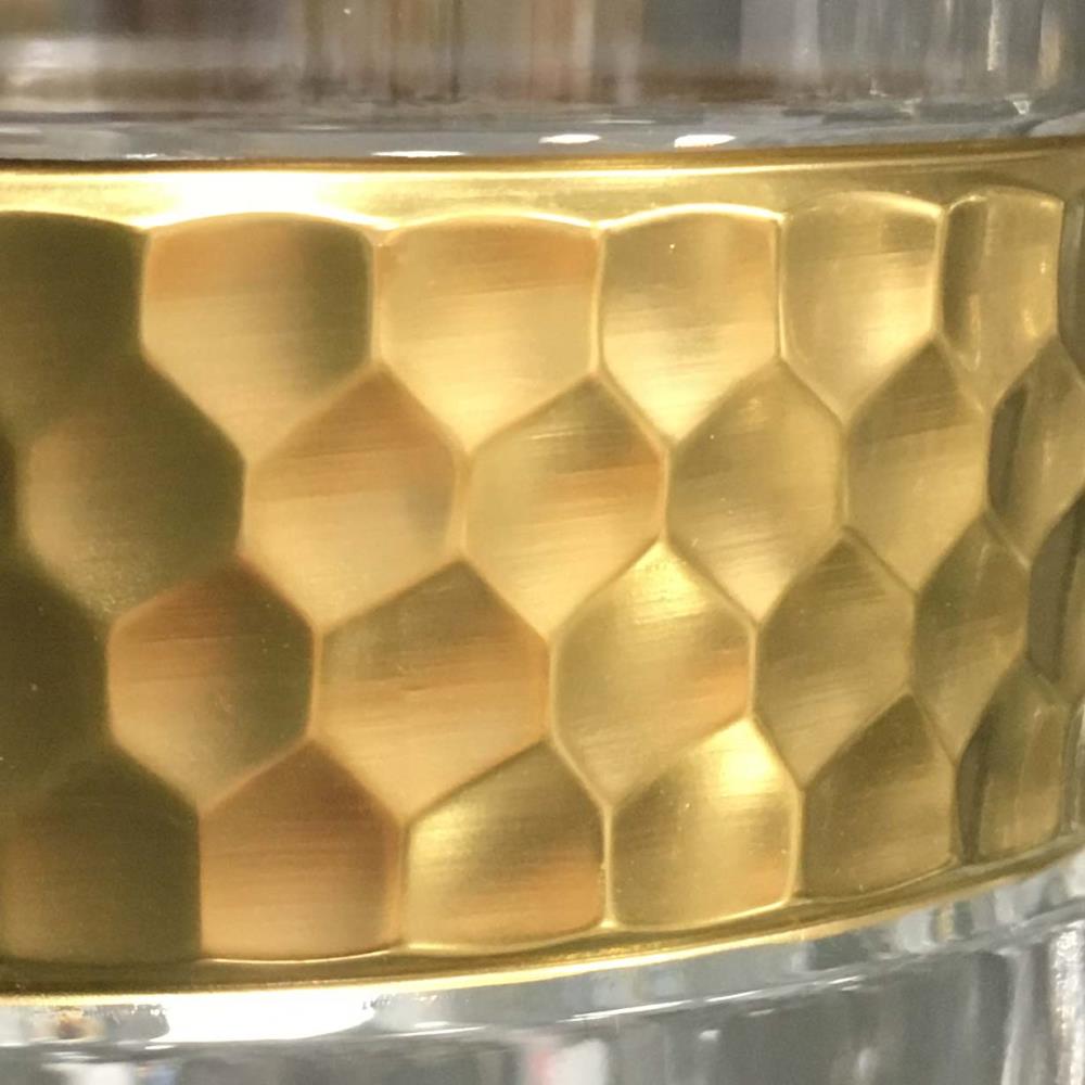 Vase Kristall Bloom Gold clear (42 cm)
