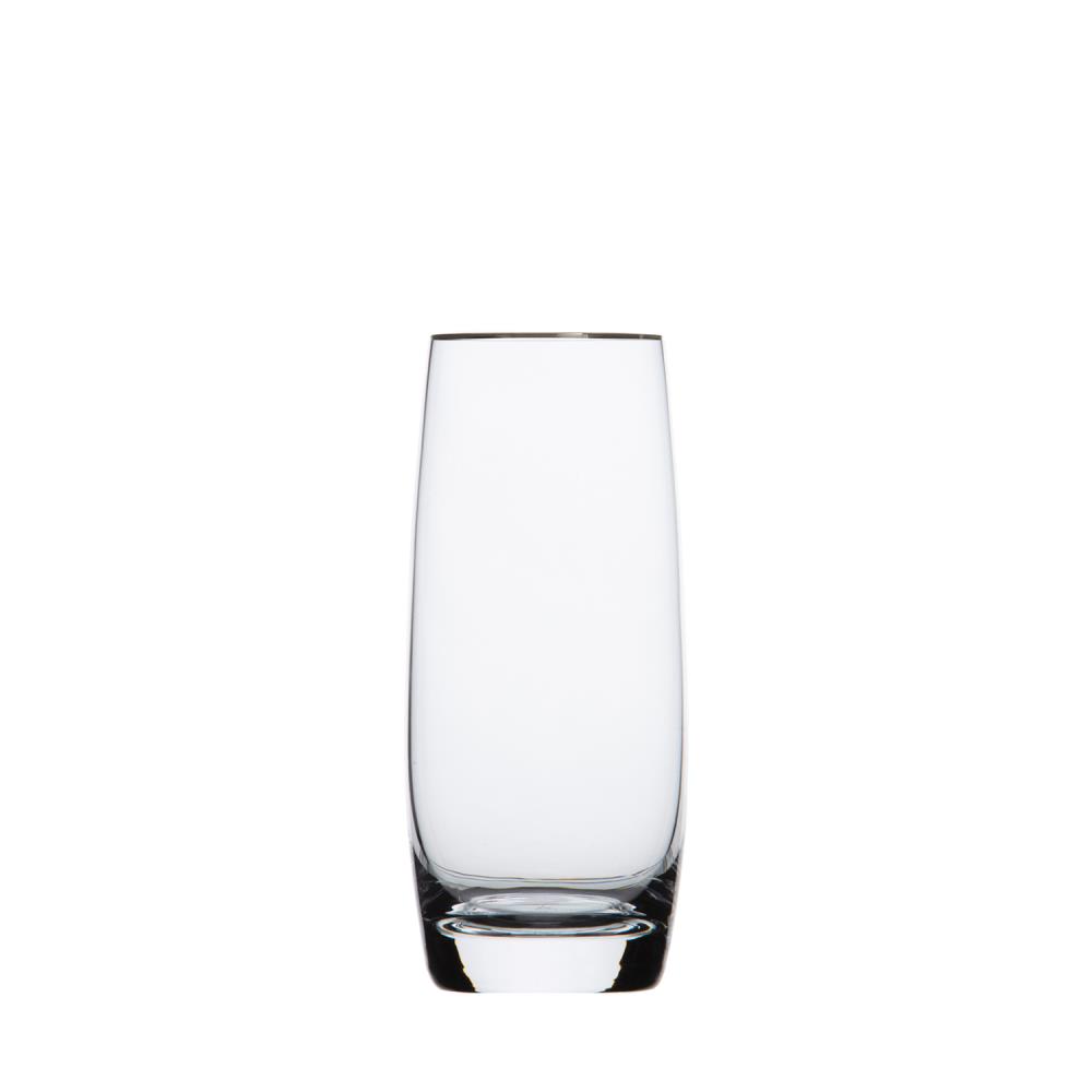 Longdrinkglas Kristall Pure Platin clear (16 cm)