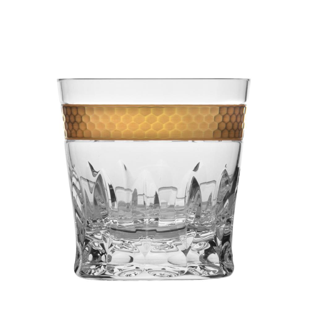 Whiskyglas Kristall Bloom Gold clear (10 cm)