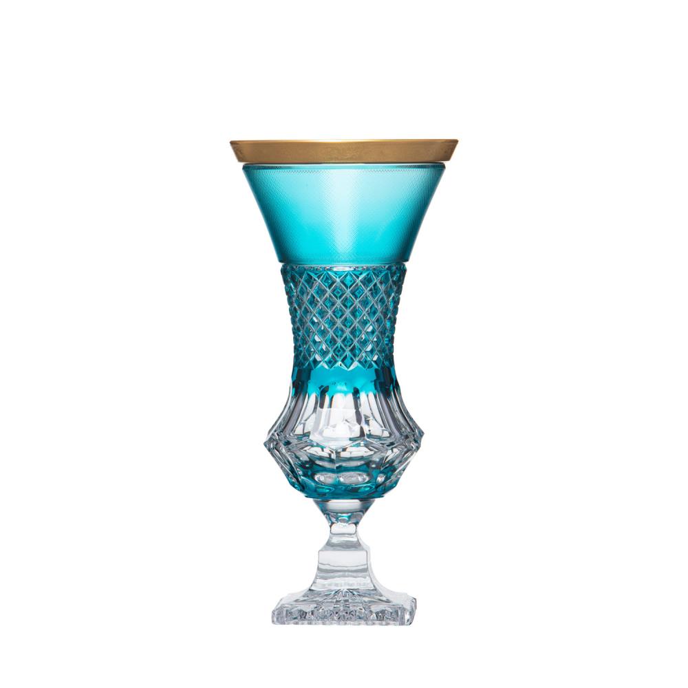 Vase Kristall Rococo azur (34 cm)